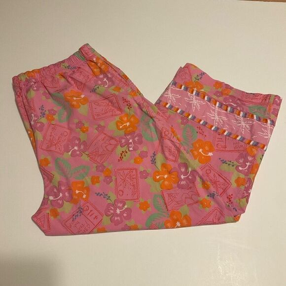 Oleg Cassini Weekend Wide Leg Pull On Capri, L. Preppy - Picture 7 of 15